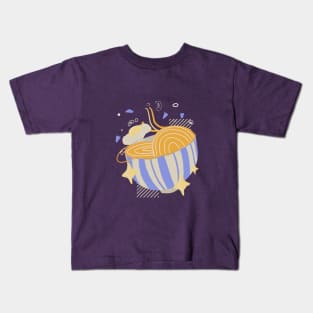 Egg Ramen Time! Kids T-Shirt